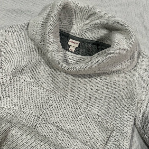 Merona by Target White/Gray Turtleneck Cowl Pullover Sweater Tunic Size Small - Picture 1 of 9